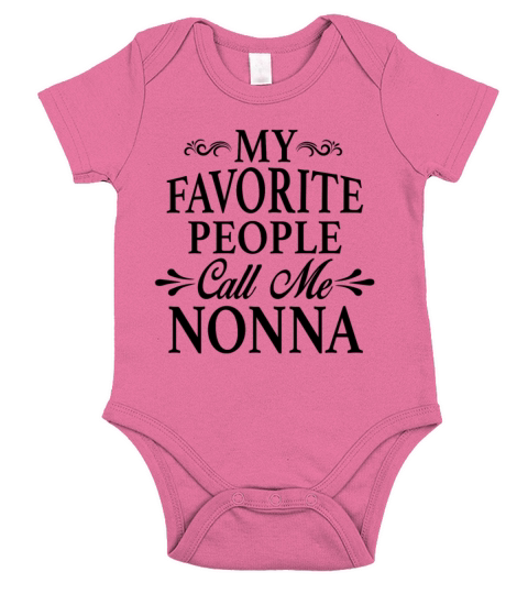 My Favorite People Call Me Nonna Short Sleeve Baby One-Piece