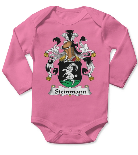 Steinmann Family Crest German Family Crests Long Sleeve Baby One-Piece