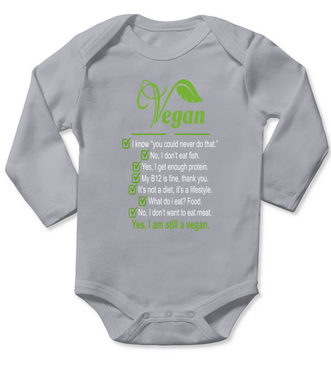 Vegan Long Sleeve Baby One-Piece