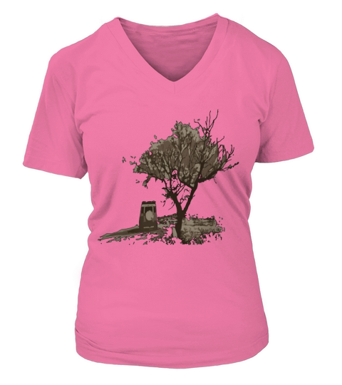 Land Rover Defender Tree V-neck T-Shirt Woman