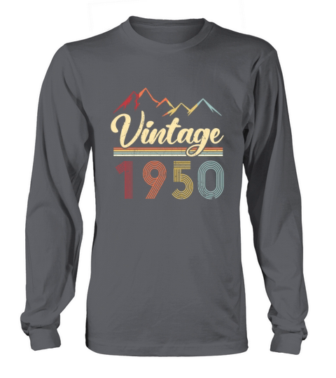 Vintage 1950 71th Birthday Retro 71 Years Old Women's Long Sleeve