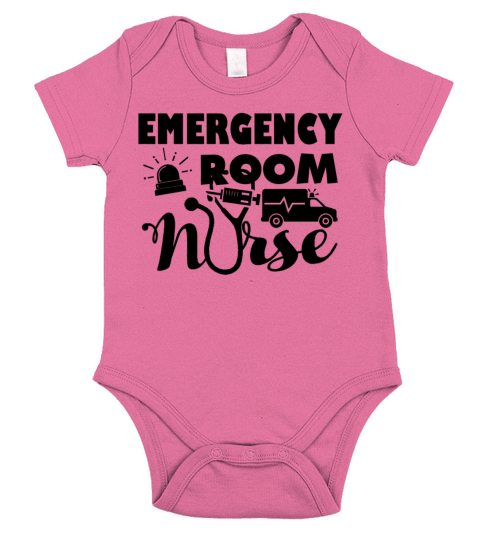 Emergency Room Nurse Shirt Short Sleeve Baby One-Piece