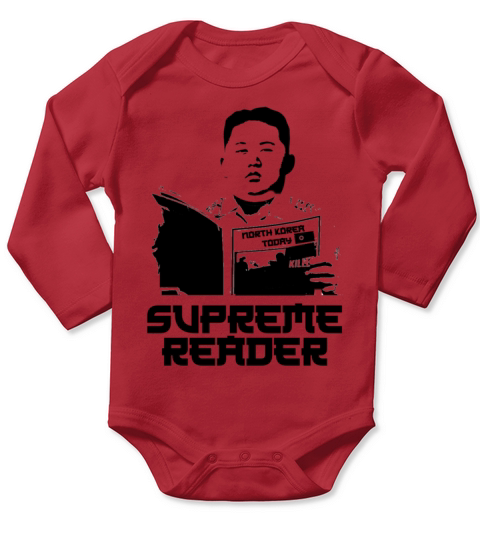 Supreme Reader Long Sleeve Baby One-Piece