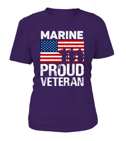 Proud Marine Veteran Design for Marine Gifts Women's T-Shirt