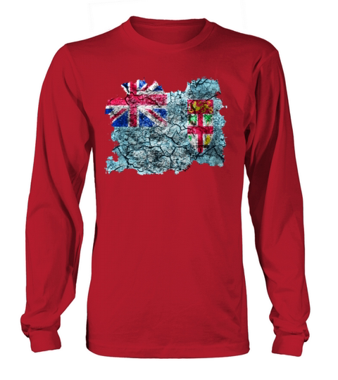 Fiji Vintage Flag Men's Long Sleeve