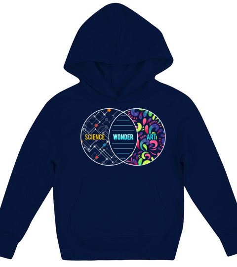 Science Wonder Art Overlapping Circles Gift T-Shirt Kids Hoodie