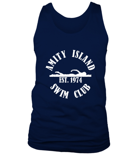 Amity Island Swim Club White Tank Top Unisex