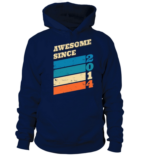 6 Years Birthday Present Awesome Since 2014 Women's Hoodie