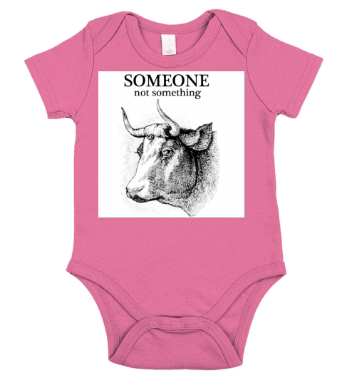 someone not something cow womens Short Sleeve Baby One-Piece