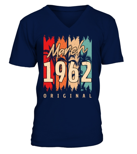Original March 1962 Vintage V-Neck T-shirt