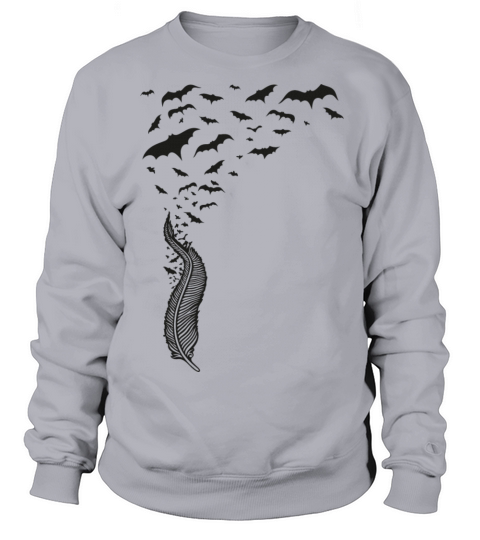 Feather and Birds Bat Swarm Women's Sweatshirt