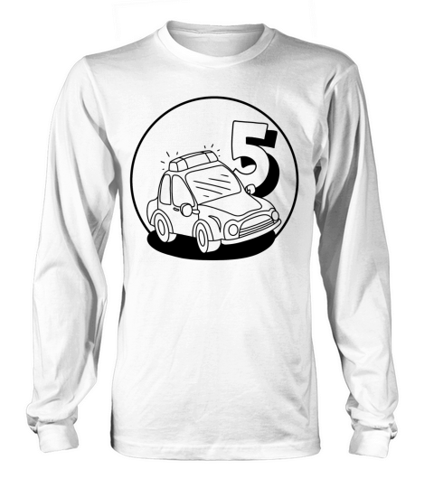 Police car and the number 5 Women's Long Sleeve