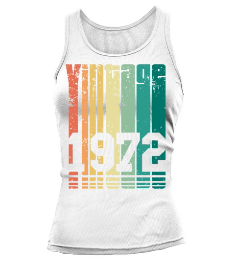 Vintage 1972 50th Birthday Fiftieth Gift Tank top Woman