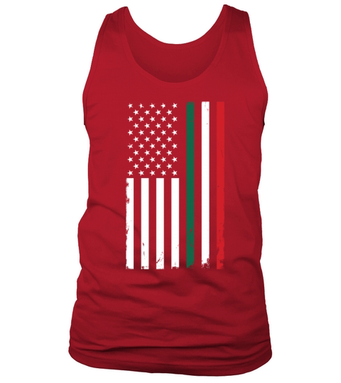 Patriotic American Flag with Colors from Mexican Flag Men's Tank Top