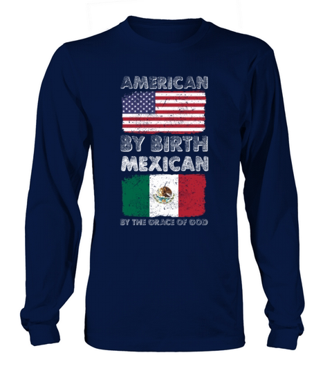 American by Birth Mexican by Grace of God Heritage Women's Long Sleeve