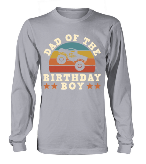 Monster Truck Dad Of The Birthday Women's Long Sleeve