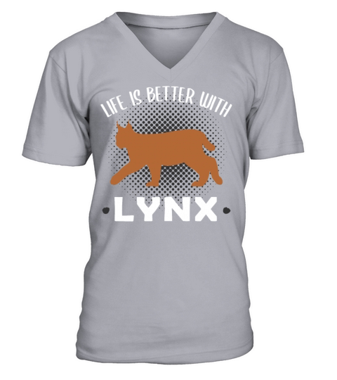 Lynx Forest Animal Lovers Quote Gift V-Neck T-shirt