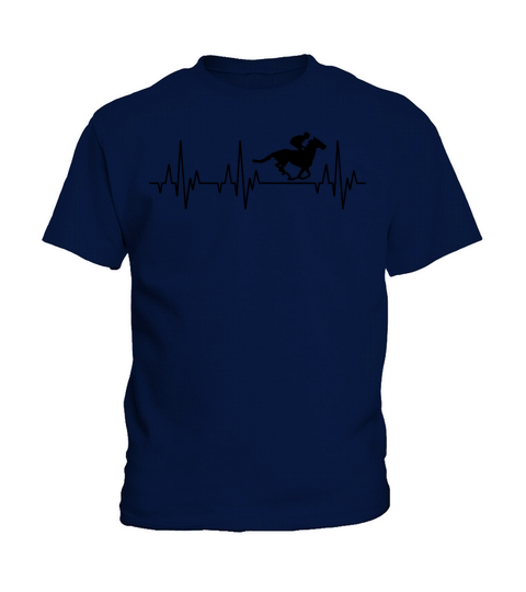 Heartbeat Horses Riding Harness Racing Equitation Kids T-Shirt