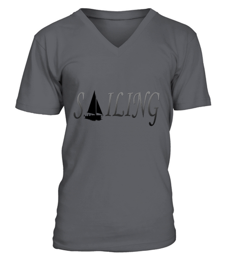 Sailing, Sailboat, Skipper, Yacht, Captain, Gift Men's V-Neck T-shirt