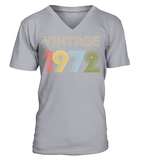 49th Birthday Vintage Shirt Born In 1972 Gift Tee Men's V-Neck T-shirt