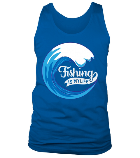 Fishing Is My Life Gift For Dad Fisherman Men's Tank Top