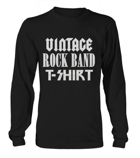 Vintage Rock Band T-shirt Women's Long Sleeve