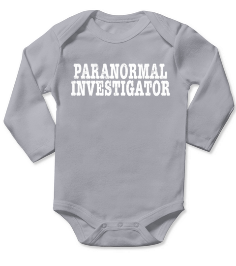 Paranormal Investigator Ghost Hunting Demonologist Long Sleeve Baby One-Piece