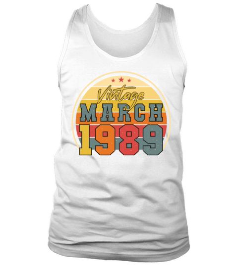 Born March 1989 Vintage Tank Top Unisex