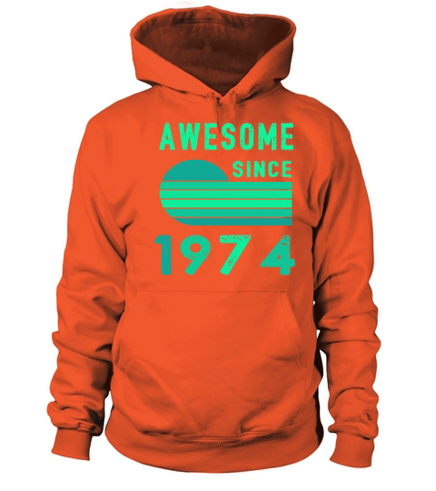1974 Birthday Retro Vintage Gift age Women's Hoodie