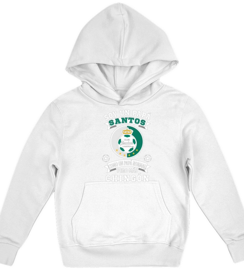 Club Santos Laguna Futbol Soccer Mexicano Fan Papa Santos Kids Hoodie