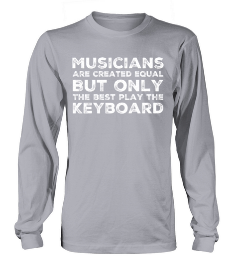 Funny Keyboard Player Piano Pianist Gift Men's Long Sleeve