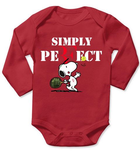 Snoopy Roger Federer Tout simplement parfait chemise débardeur à capuche Long Sleeve Baby One-Piece