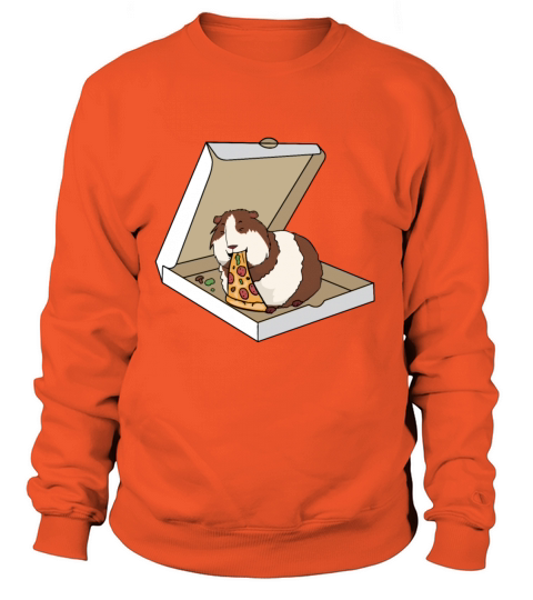 Guinea Pig Eating Pizza Pet Owner Women's Sweatshirt