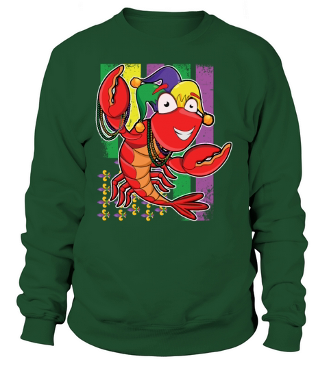 Retro Flag Boil Crew Crawfish Bead Gras Mardi 2022 Women's Sweatshirt