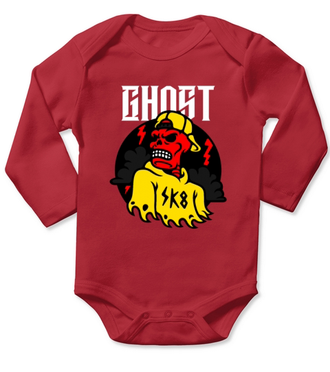 Ghost Long Sleeve Baby One-Piece