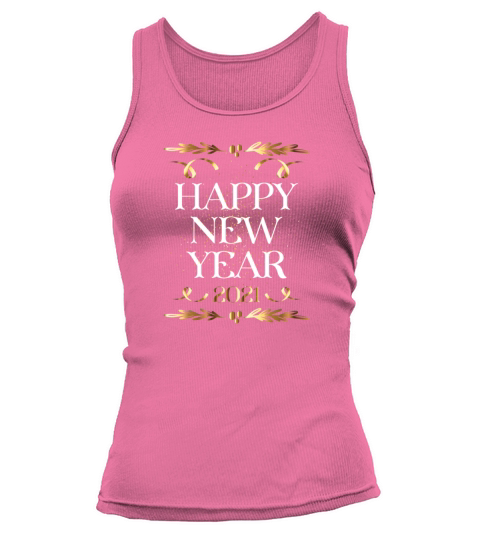 Golden Stylish Happy New Year 2021design Idea Women's Tank Top