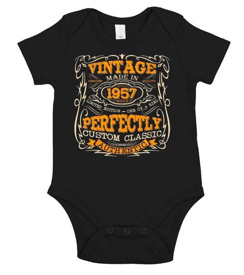 Legends Vintage Made In 1957 Short Sleeve Baby One-Piece