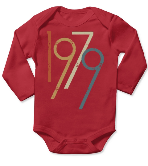 40th birthday gift vintage 1979 men women funny ha Long Sleeve Baby One-Piece