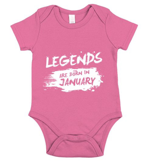 Legends are born in January Short Sleeve Baby One-Piece