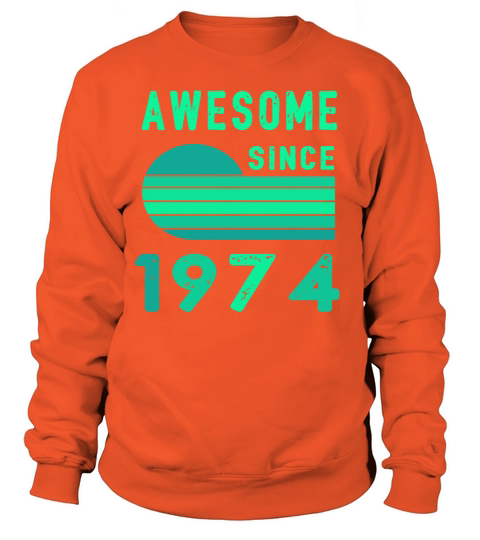 1974 Birthday Retro Vintage Gift age Women's Sweatshirt