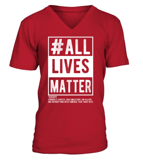 Funny ALM Humor Design for a American Patriot Men's V-Neck T-shirt