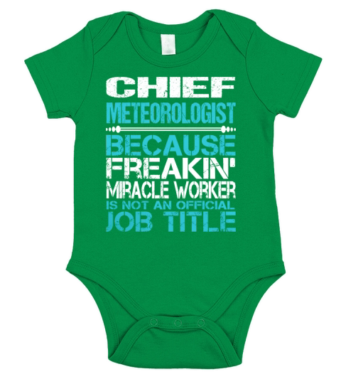 CHIEF METEOROLOGIST Short Sleeve Baby One-Piece