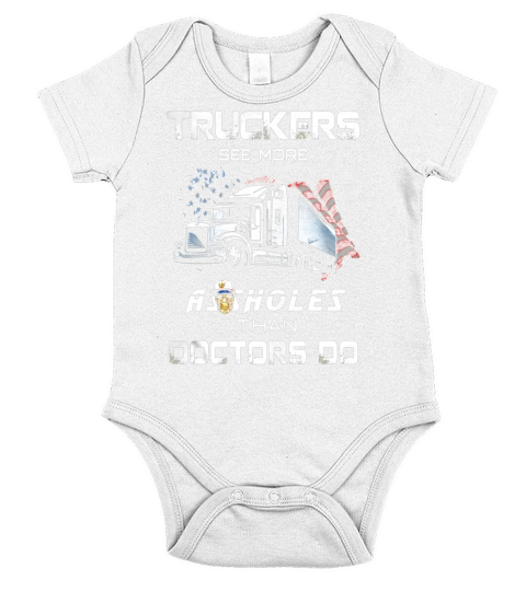 Trucker - Funny truck driver quotes, Funny gift for Truckers Short Sleeve Baby One-Piece