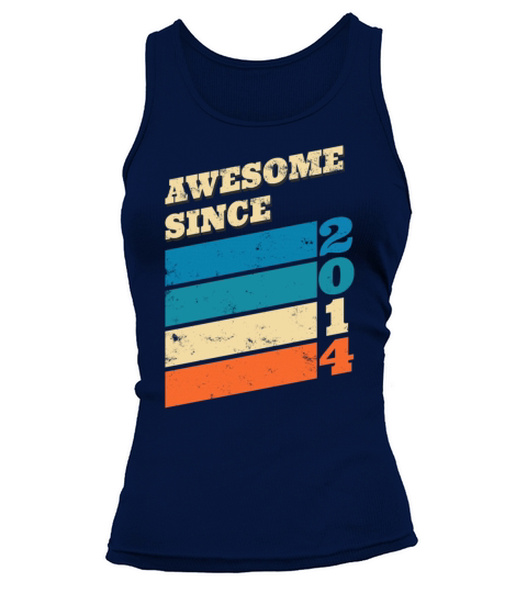 6 Years Birthday Present Awesome Since 2014 Women's Tank Top