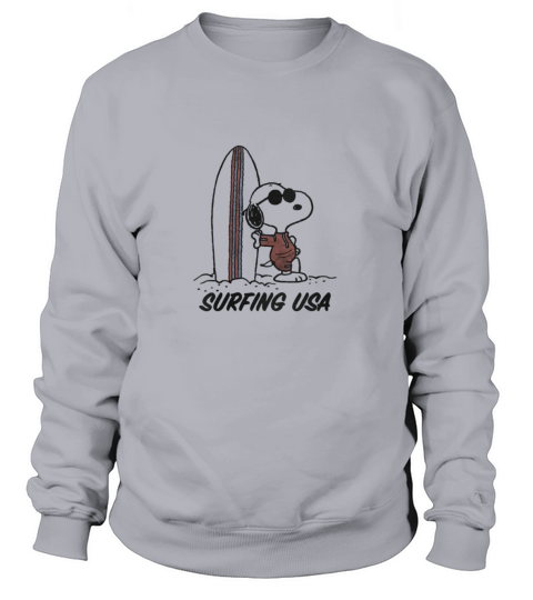 Peanuts Snoopy Surfing Usa Women's Sweatshirt