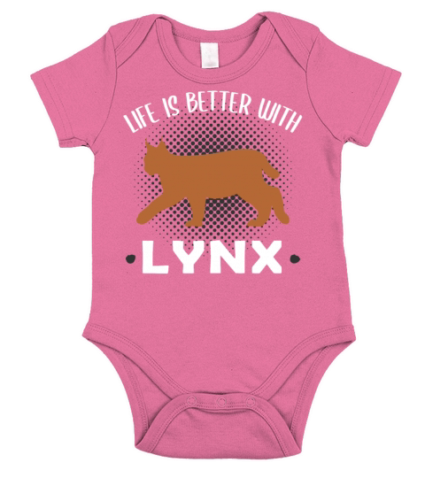 Lynx Forest Animal Lovers Quote Gift Short Sleeve Baby One-Piece