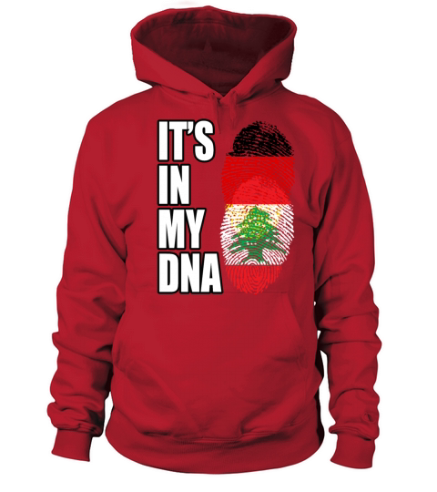 German And Lebanese Mix DNA Flag Heritage Women's Hoodie