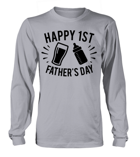 happy first fathers day Women's Long Sleeve