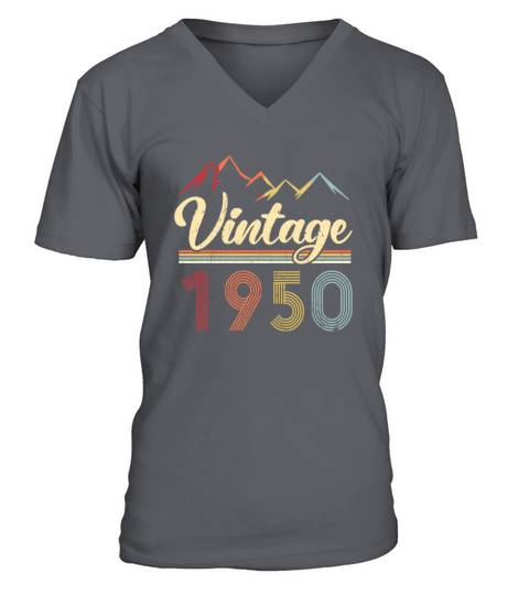 Vintage 1950 71th Birthday Retro 71 Years Old Men's V-Neck T-shirt