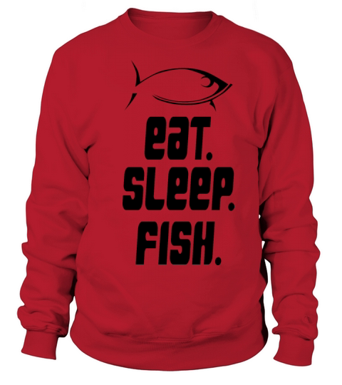 Eat - Sleep - Fish Fisherman T Shirt Design Women's Sweatshirt